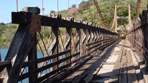 Ponte Pênsil Alves de Lima - antes - Ponte Pênsil Alves de Lima - antes